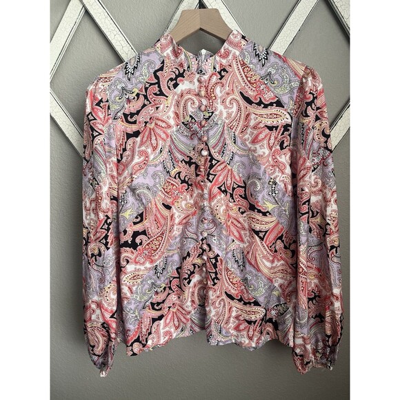 NWT! Beulah Style Women's M 2-piece Dress Multi Paisley Skirt & Top - Picture 2 of 16